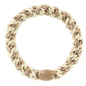 Kknekki Haargummi Ivory Beige Glitter Stripe