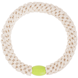 Kknekki Ivory Green Bead Haarbummi