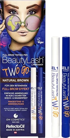 Beauty Lash Augenbrauenfarbe Full Brow Tinting Pen Two Go Natural Brown