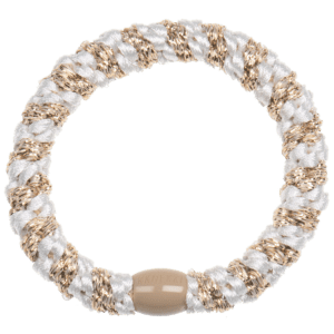 KKNEKKI White-beige Glitter Stripe